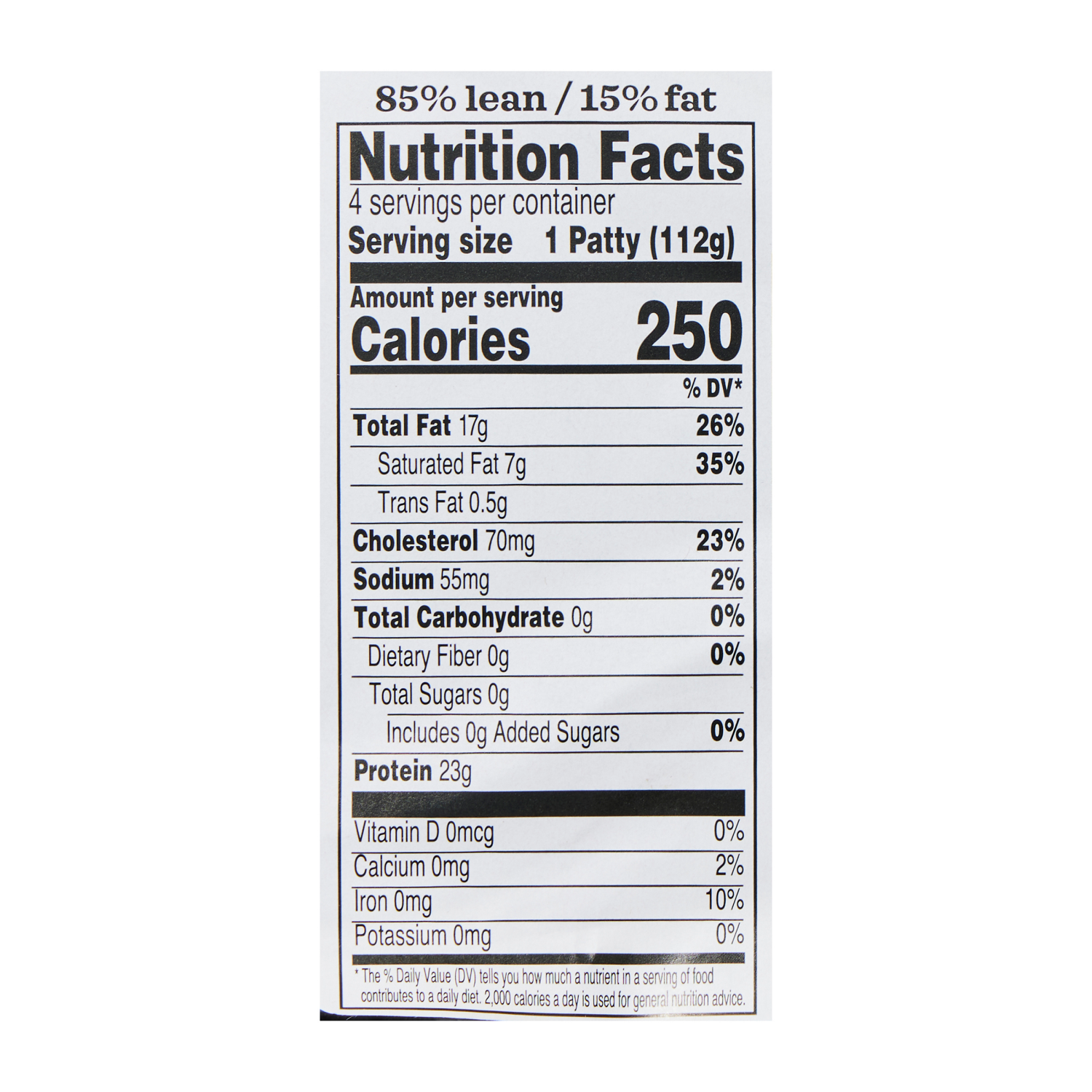 slide 2 of 2, True Goodness 85/15 Grass Fed Ground Beef Patties, 4 CT, 1 LB, 4 ct; 1 lb