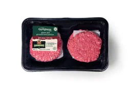 True Goodness Certified Angus Beef 85/15 Grass Fed Ground Beef Patties, 4 Ct, 1 Lb