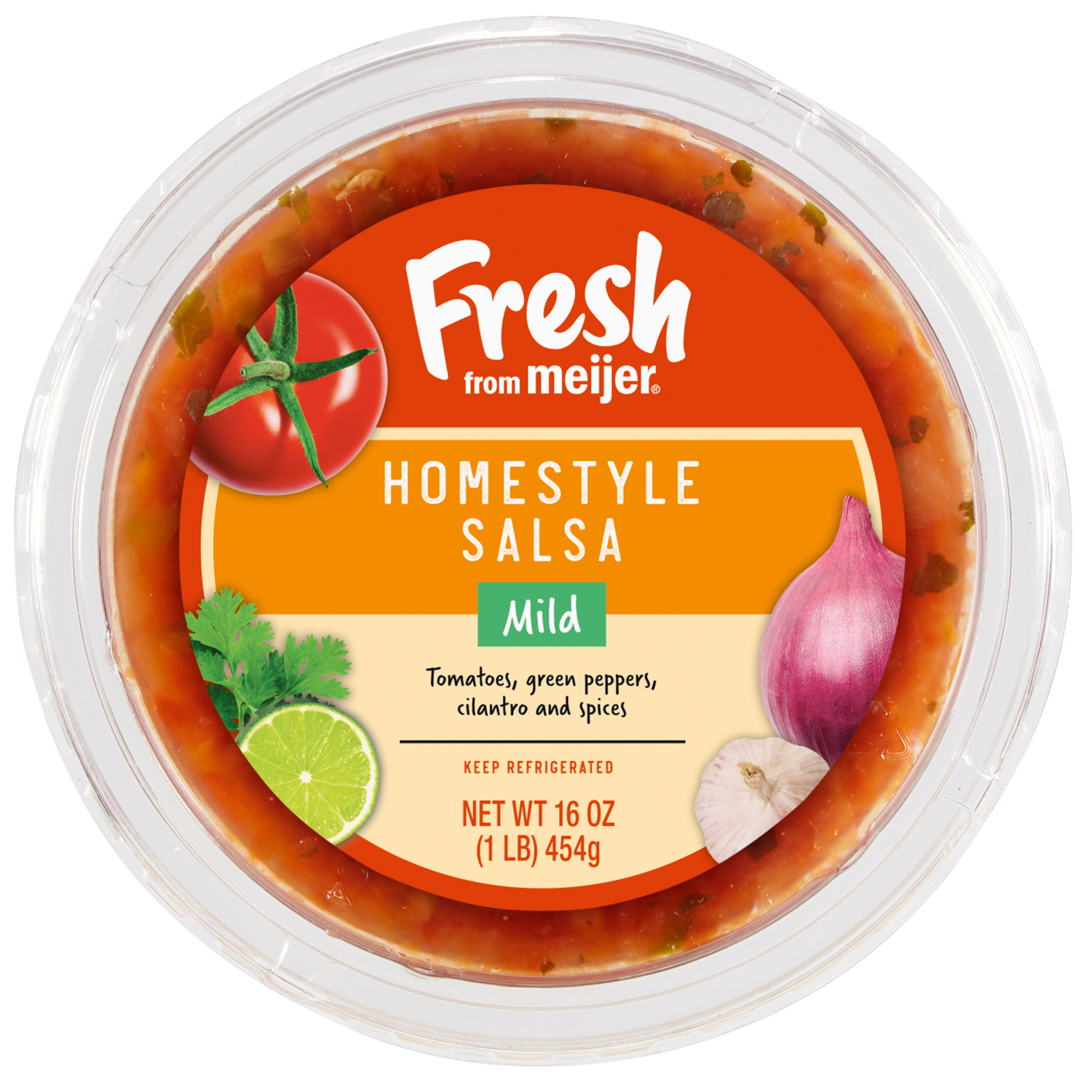 slide 3 of 3, Fresh from Meijer Mild Homestyle Salsa- 16 oz, 16 oz