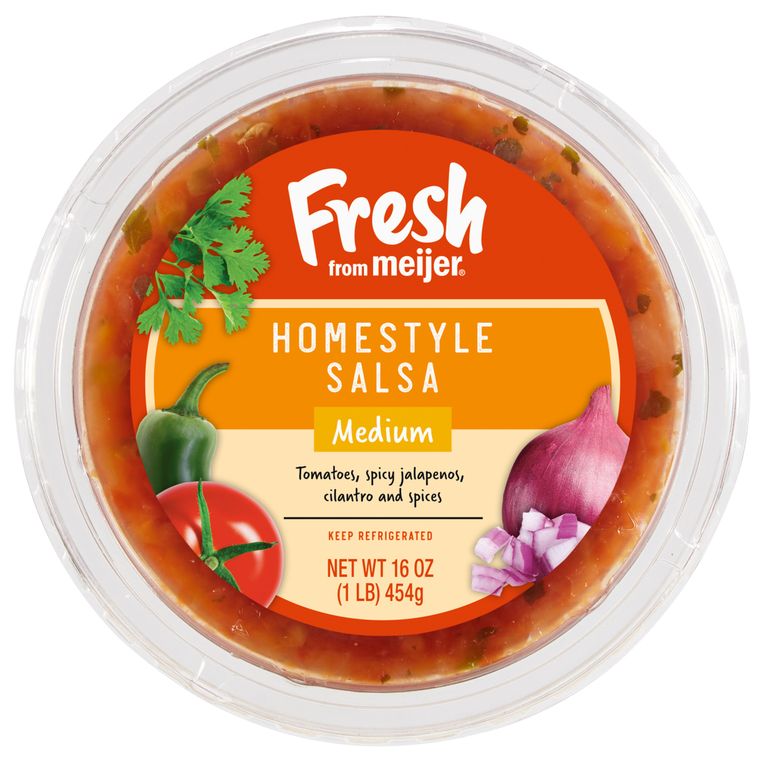 slide 3 of 3, Fresh from Meijer Medium Homestyle Salsa, 16 oz, 16 oz