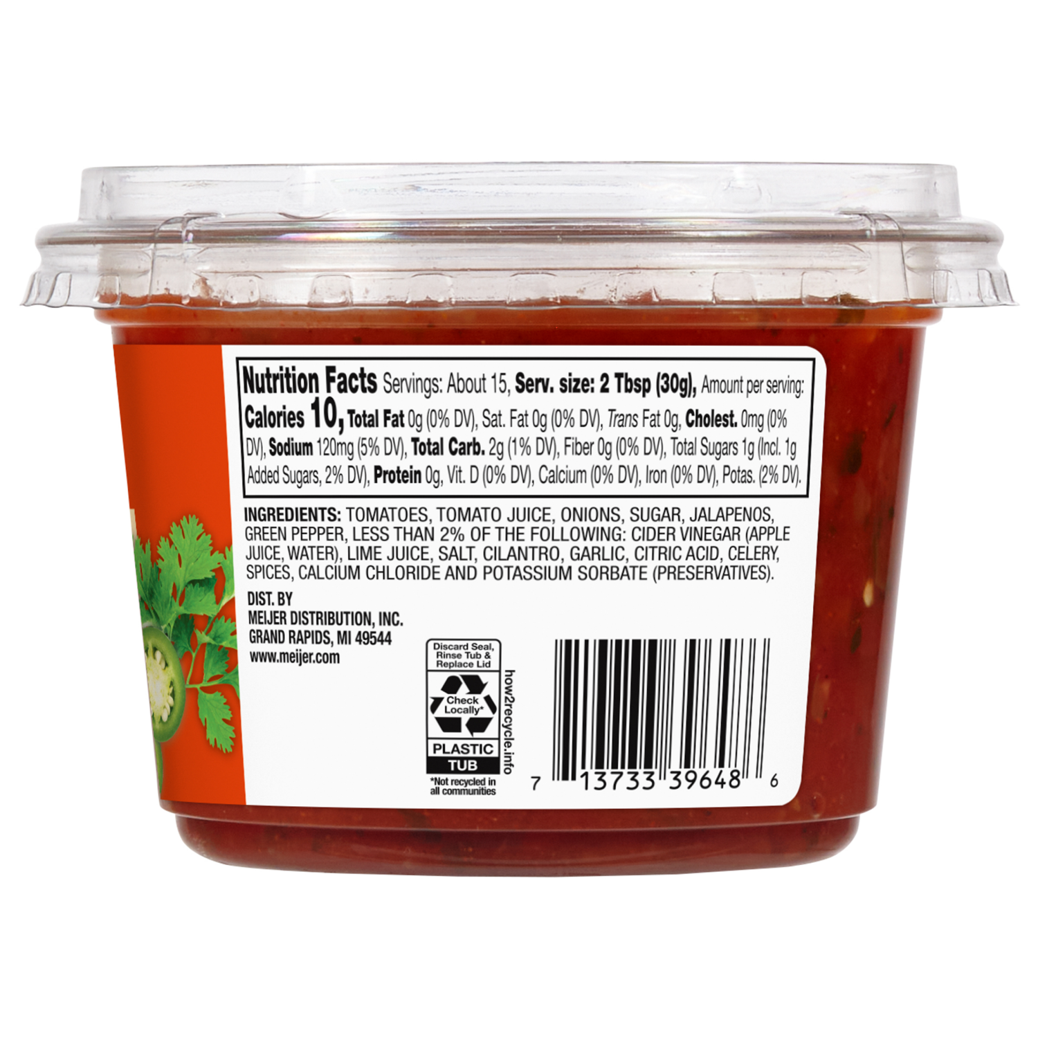 slide 2 of 3, Fresh from Meijer Hot Homestyle Salsa, 16 oz, 16 oz