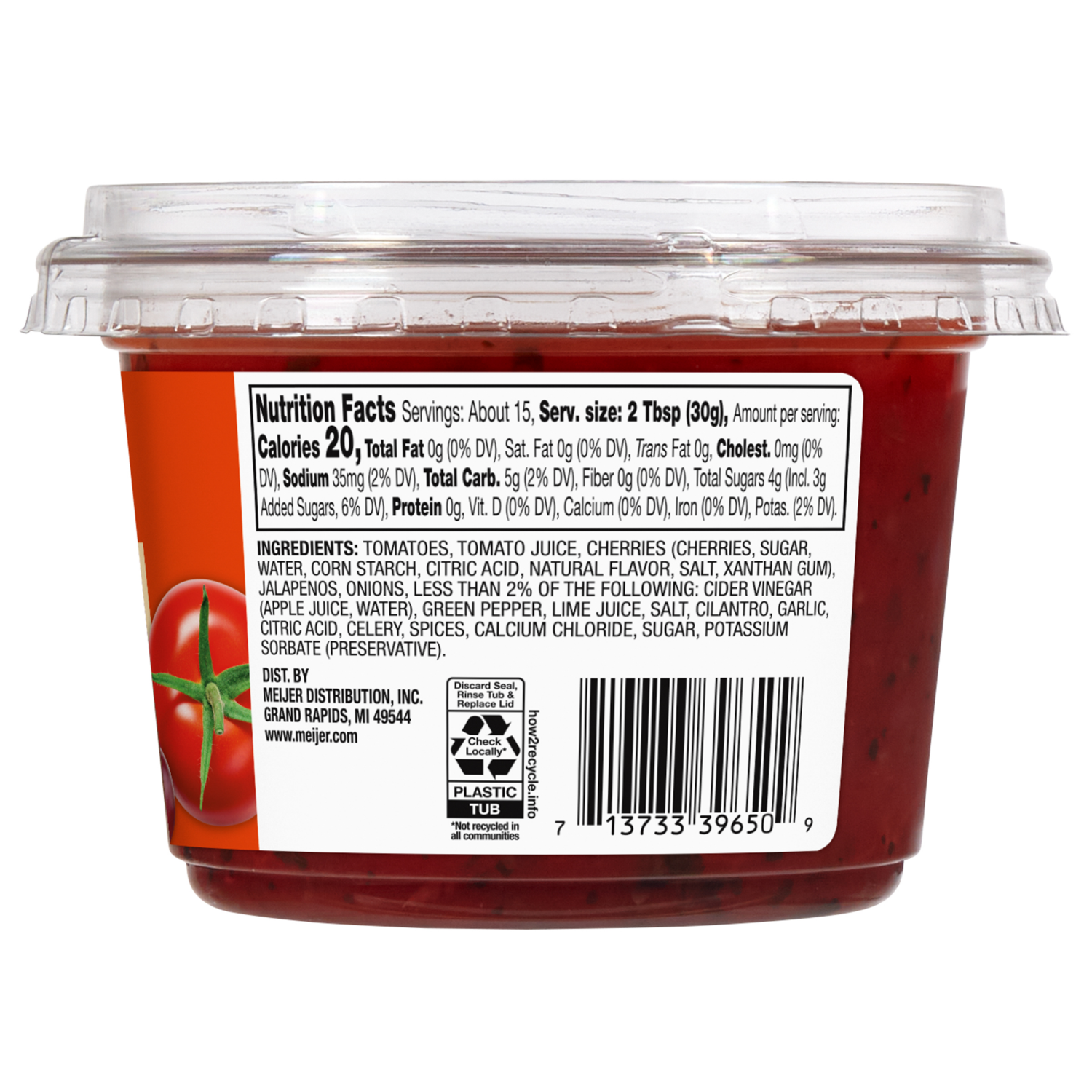 slide 2 of 3, Fresh from Meijer Mild Michigan Cherry Salsa, 16 oz, 16 oz