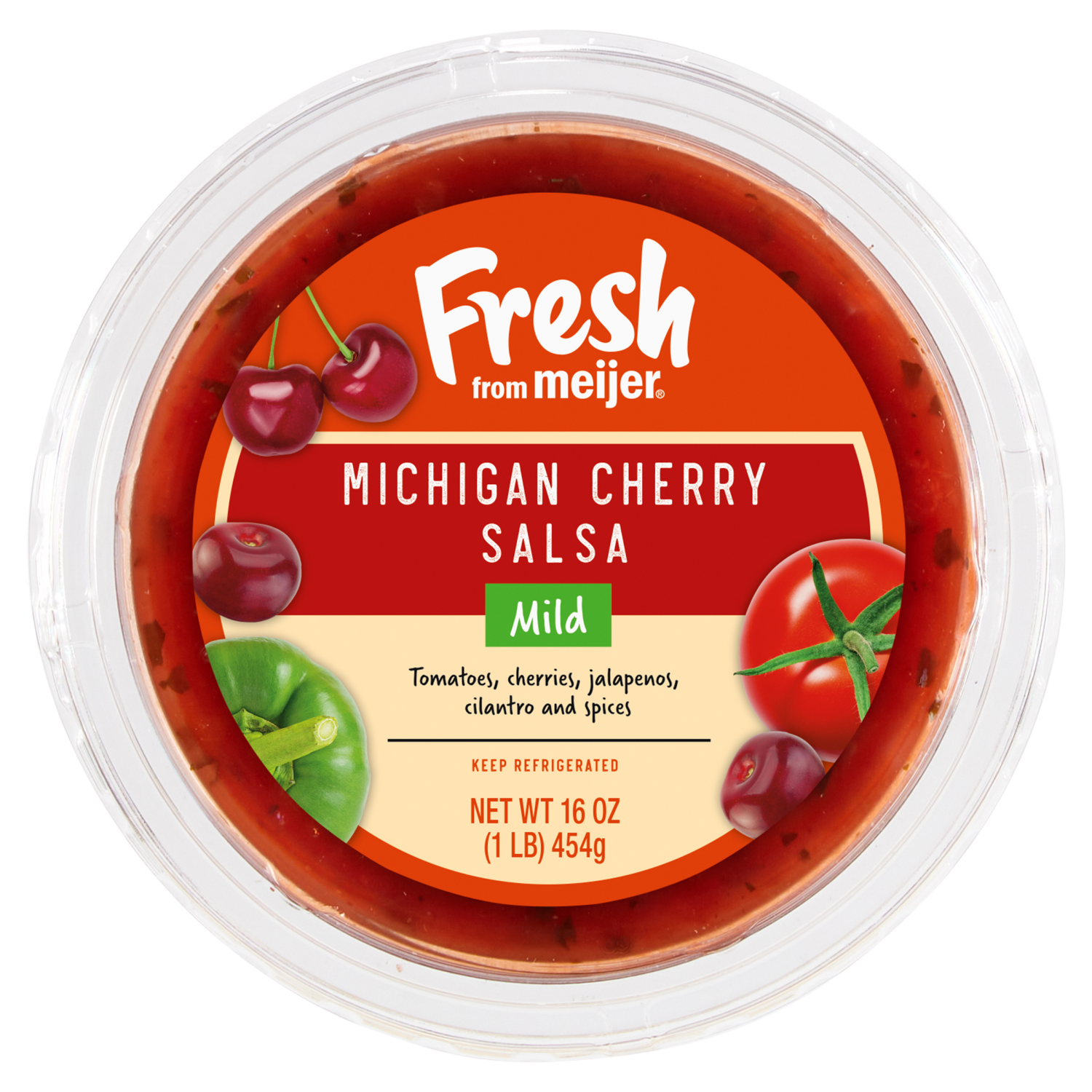 slide 3 of 3, Fresh from Meijer Mild Michigan Cherry Salsa, 16 oz, 16 oz