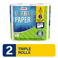 Ultra Paper Towels, 2 Triple Rolls, 135 Sheets Per Roll