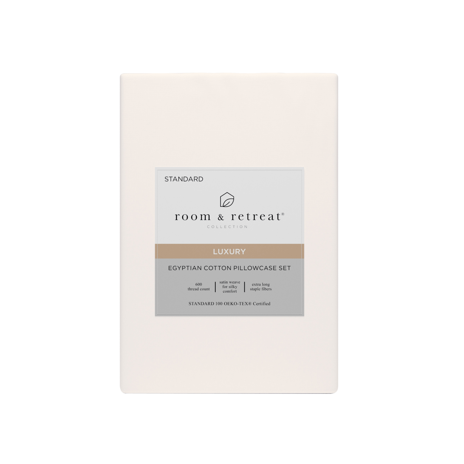 slide 1 of 4, ROOM & RETREAT RR 600 Thread Counts Pillowcase, Standard, 2 pc set, Sugar Swizzle, 2 ct