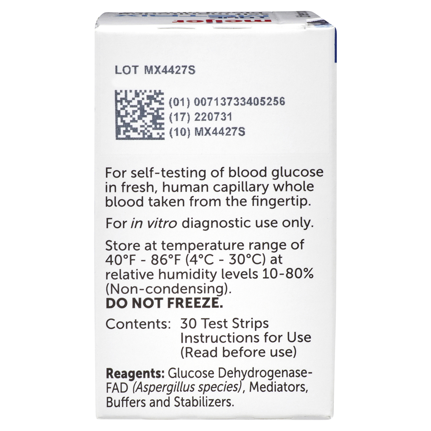 slide 2 of 5, Meijer TRUE METRIX Self-Monitoring Blood Glucose Test Strips, 30 ct