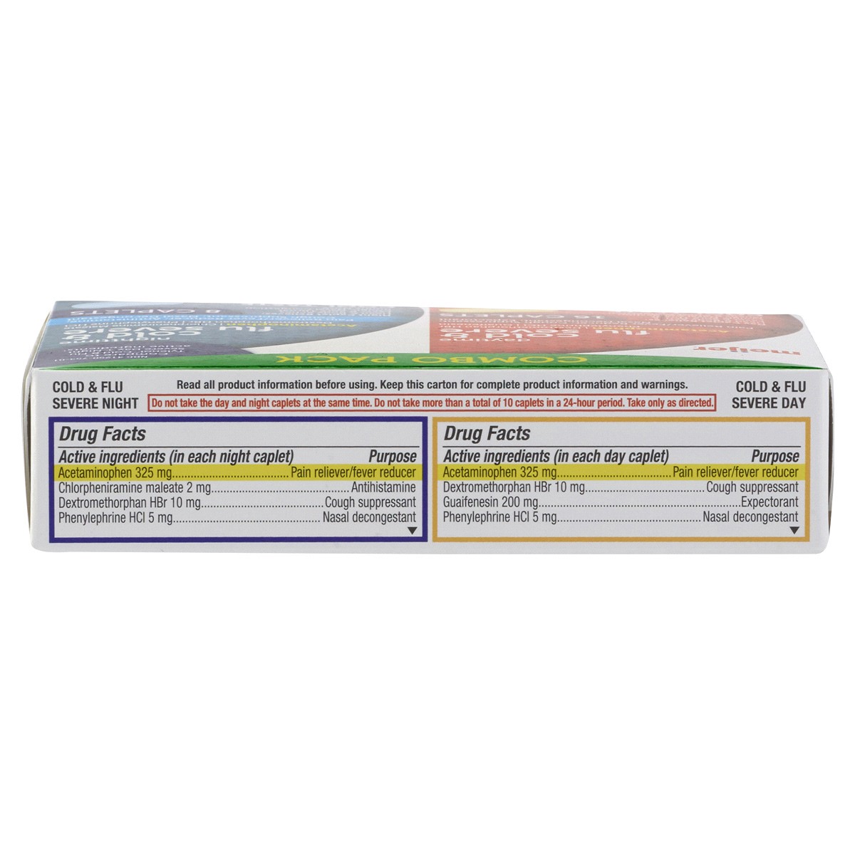 slide 9 of 17, Meijer Cold and Flu Severe Caplets-Day/Night Combo Pack, 24 ct
