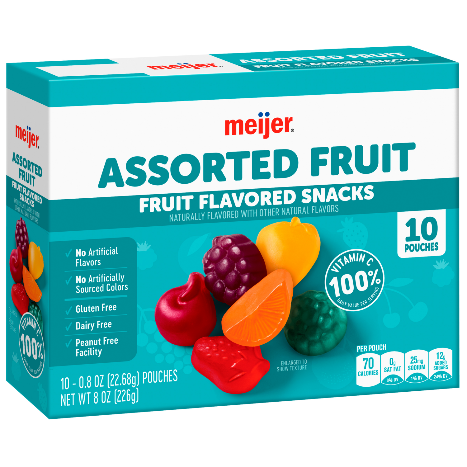 slide 4 of 5, Meijer Assorted Fruit Flavored Snacks, 10 ct
