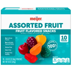 Meijer Assorted Fruit Flavored Snacks
