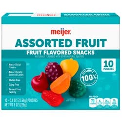 Meijer Assorted Fruit Flavored Snacks