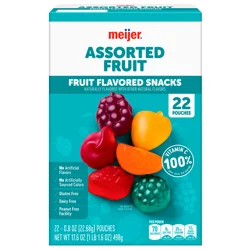 Meijer Assorted Fruit Flavored Snacks