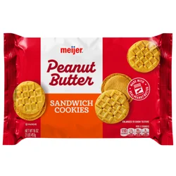 Meijer Peanut Butter Sandwich Cookies, 16 oz