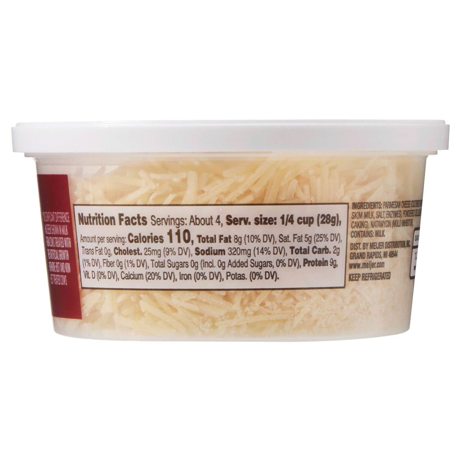 slide 2 of 3, MEIJER PARMESAN CHEESE SHRED, 4.25 oz