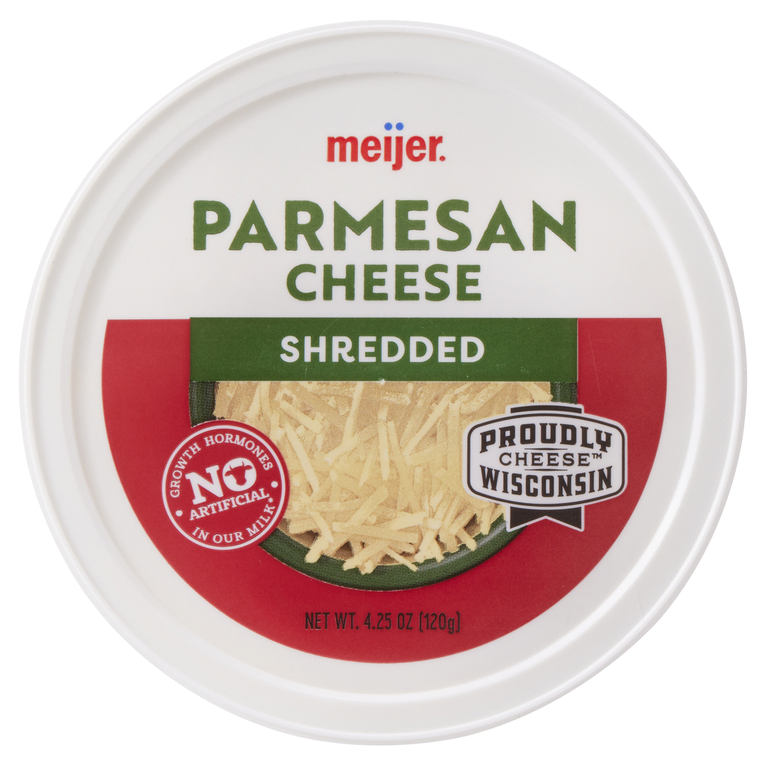 slide 3 of 3, MEIJER PARMESAN CHEESE SHRED, 4.25 oz