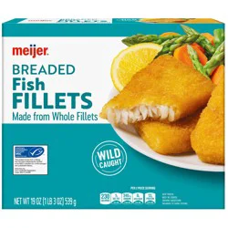 Meijer Frozen Breaded Fish Fillet, 19 Oz