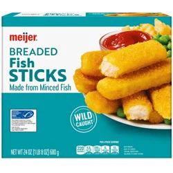 Meijer Frozen Breaded Fish Sticks, 24 Oz