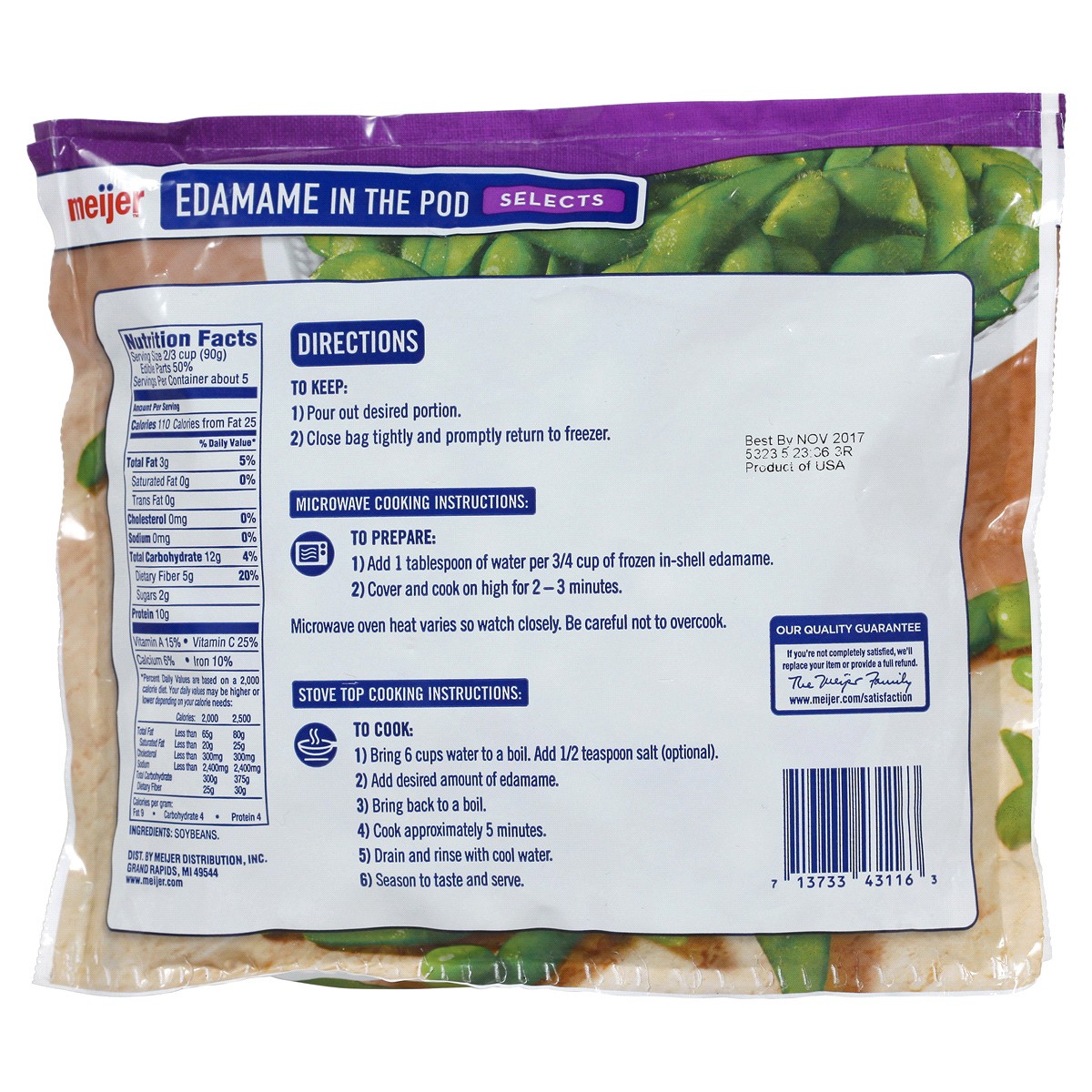 slide 2 of 5, Meijer Edamame in the Shell, 16 oz