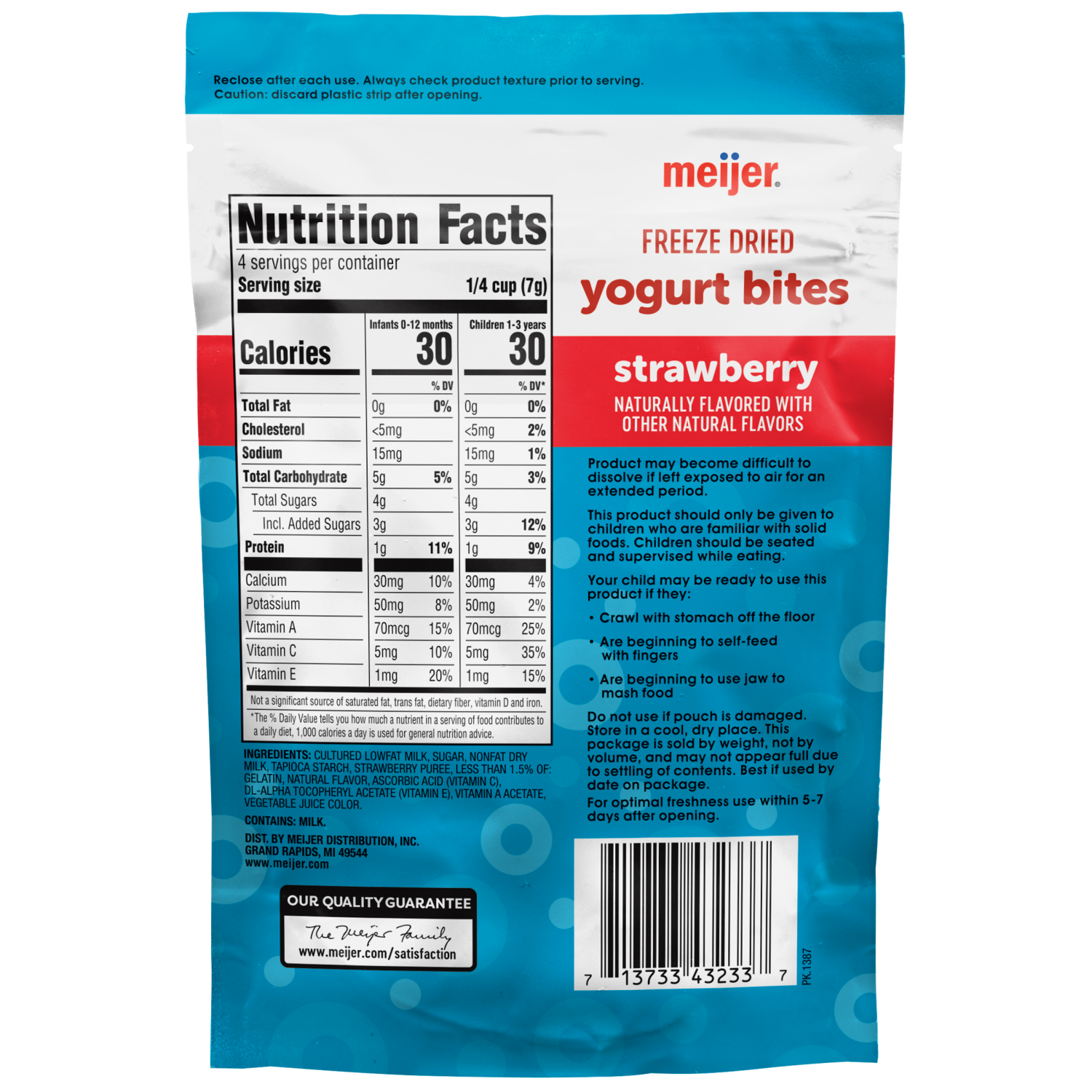 slide 2 of 2, Meijer Strawberry Yogurt Bites, 1 oz