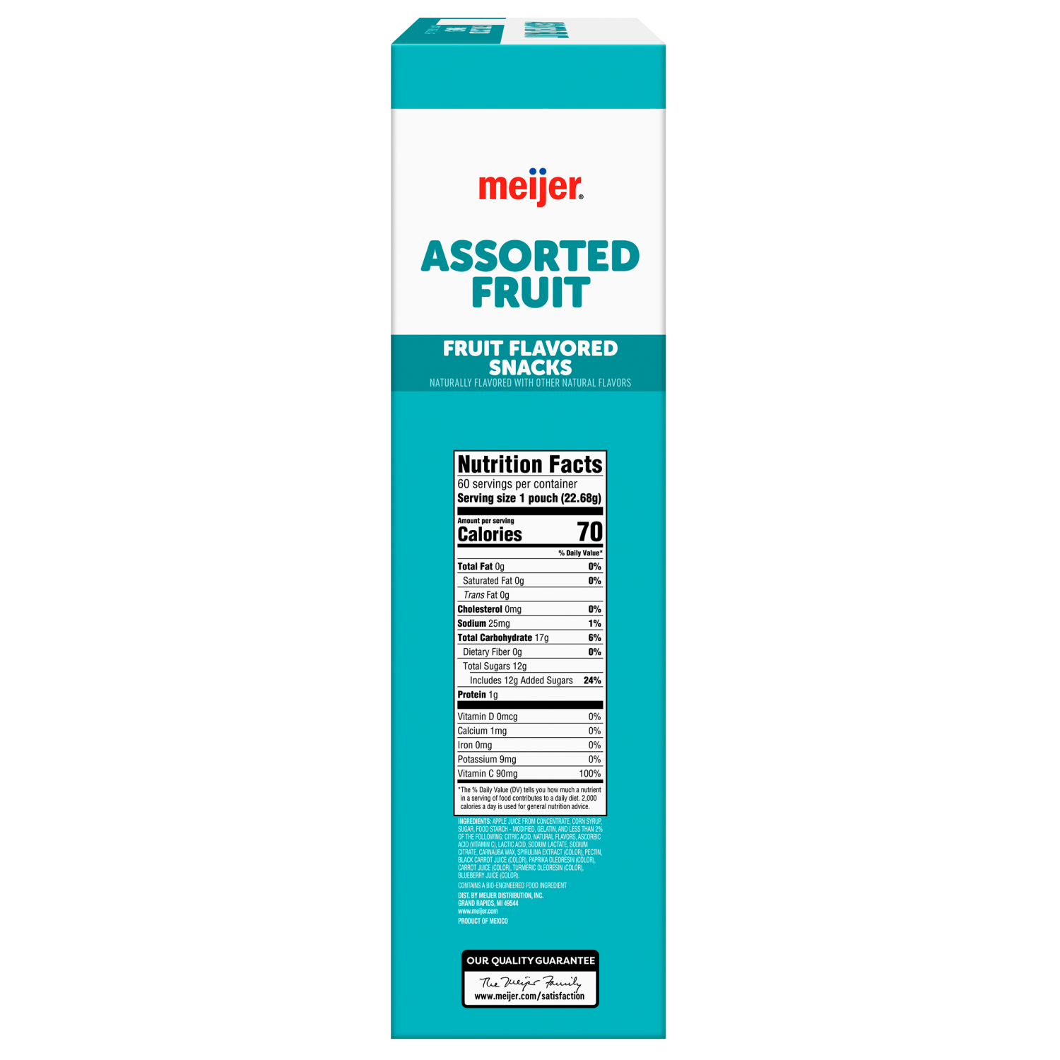 slide 3 of 5, Meijer Assorted Fruit Flavored Snacks, 60 ct