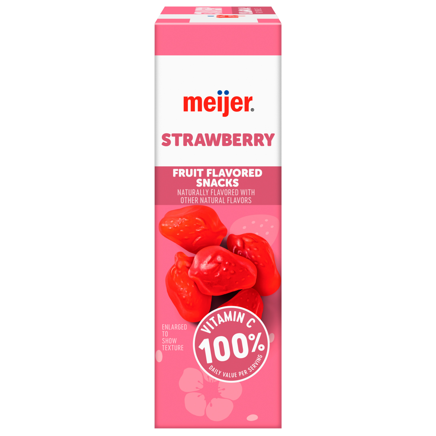 slide 2 of 5, Meijer Strawberry Fruit Snacks, 10 ct