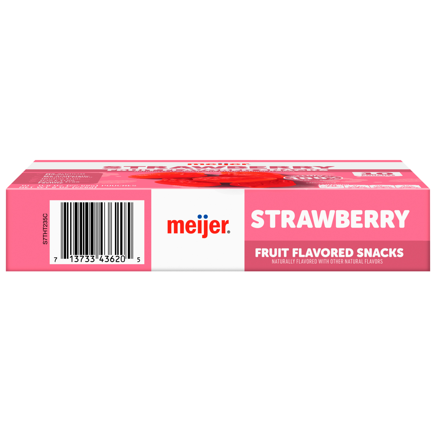 slide 3 of 8, Meijer Strawberry Fruit Snacks, 10 ct