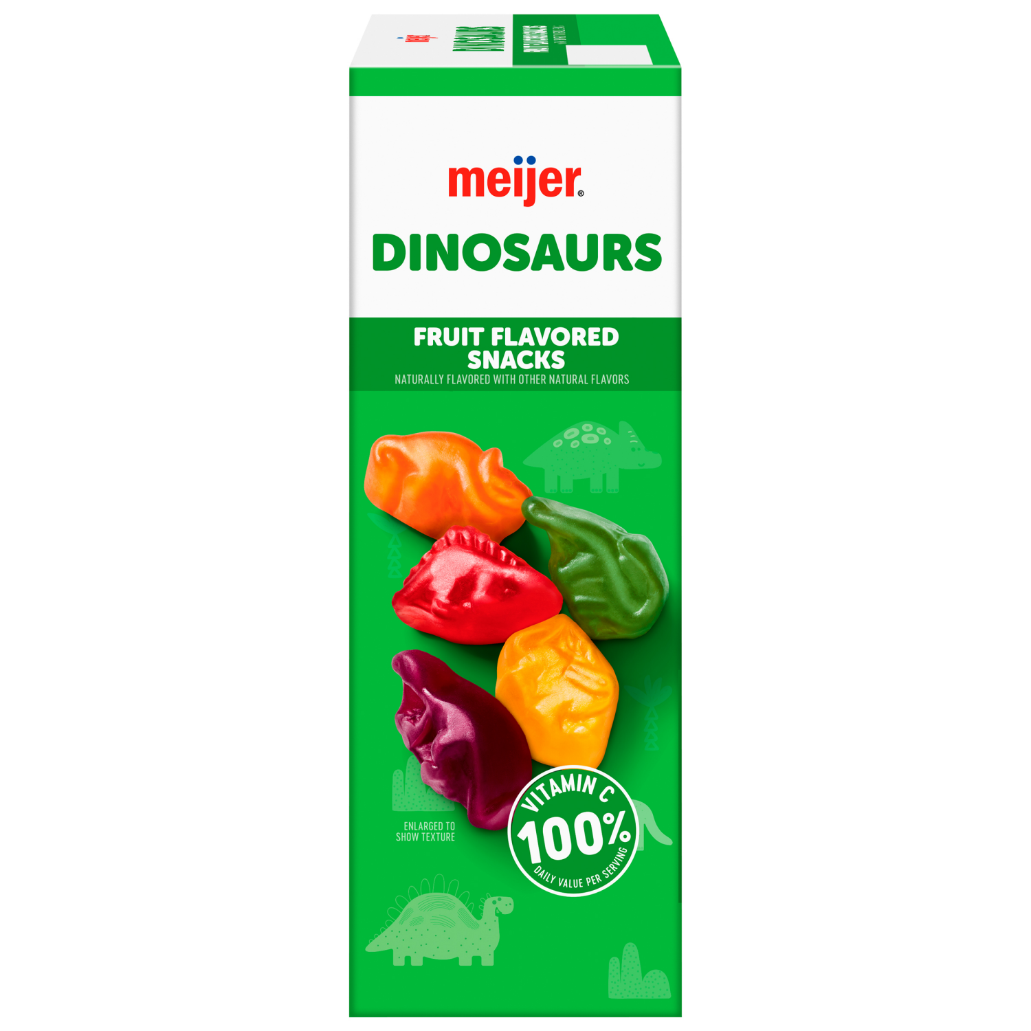 slide 2 of 5, Meijer Dinosaurs Fruit Snacks, 22 ct