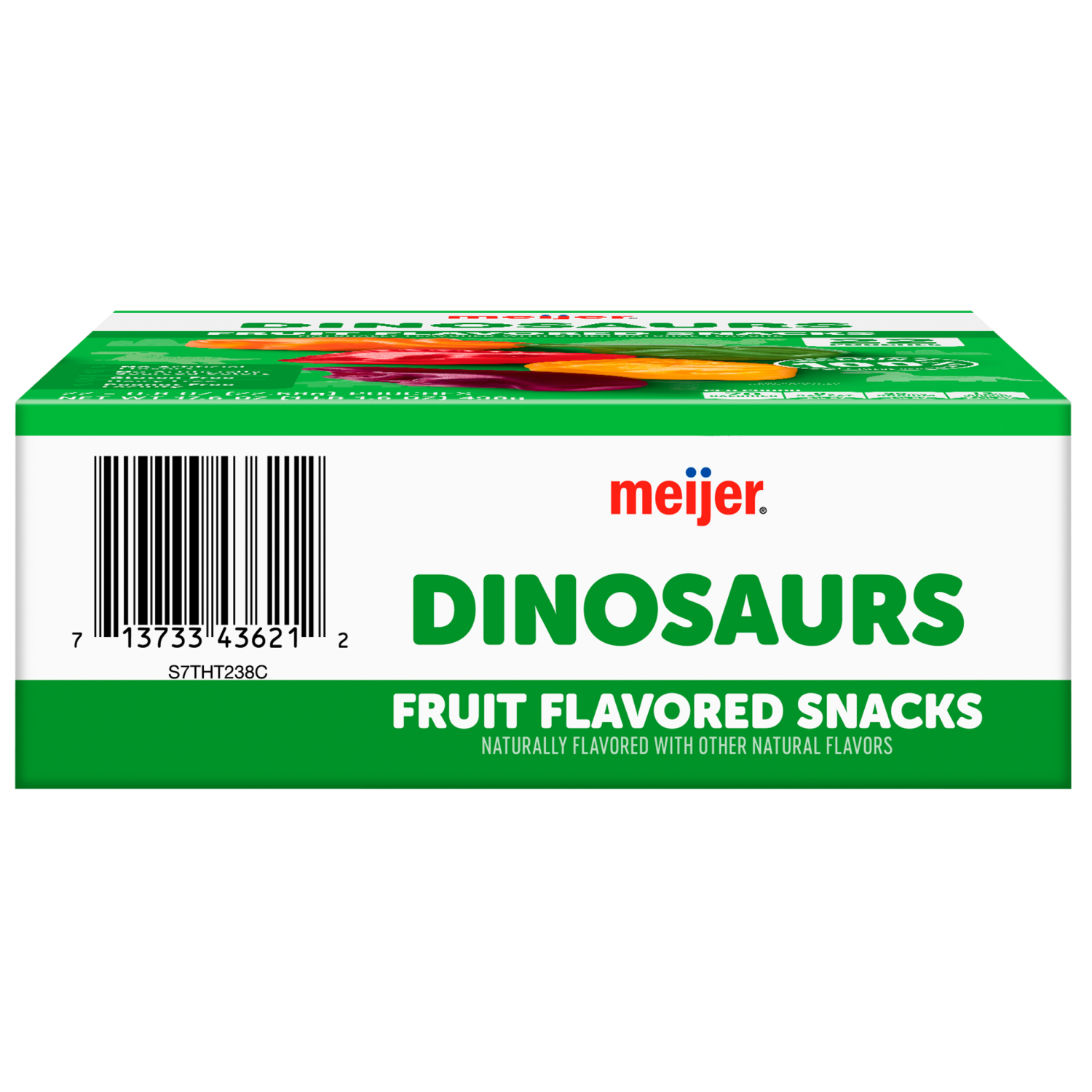 slide 3 of 8, Meijer Dinosaurs Fruit Snacks, 22 ct