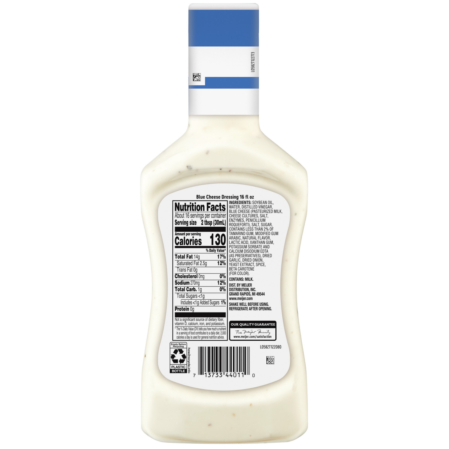 slide 2 of 2, Meijer Blue Cheese Dressing, 16 oz