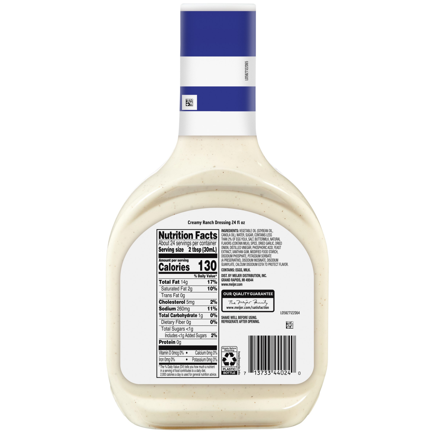 slide 2 of 2, Meijer Ranch Dressing, 24 oz