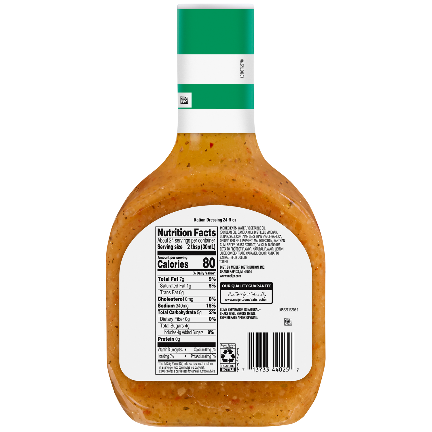 slide 2 of 2, Meijer Italian Dressing, 24 oz