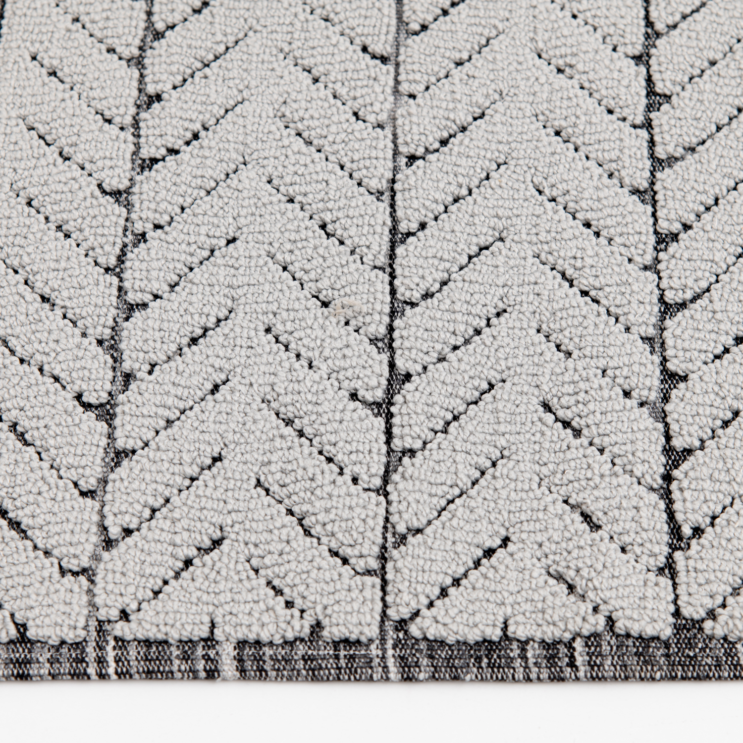 slide 4 of 7, R+R Zig Zag Bathroom Rug, 20 in x 32 in, Grey, 1 ct