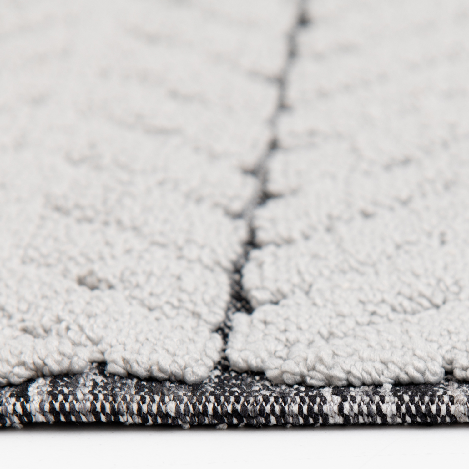 slide 7 of 7, R+R Zig Zag Bathroom Rug, 20 in x 32 in, Grey, 1 ct