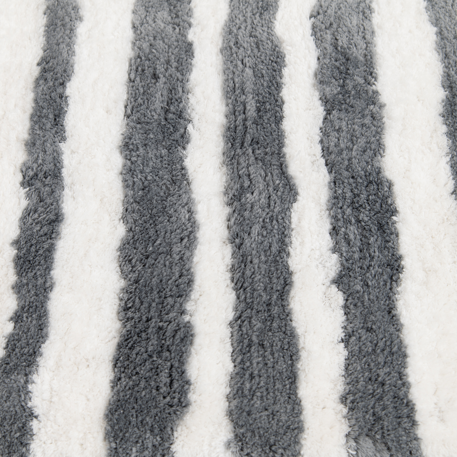 slide 4 of 6, R+R Striped Bathroom Rug, 20 in x 32 in, Grey, 1 ct