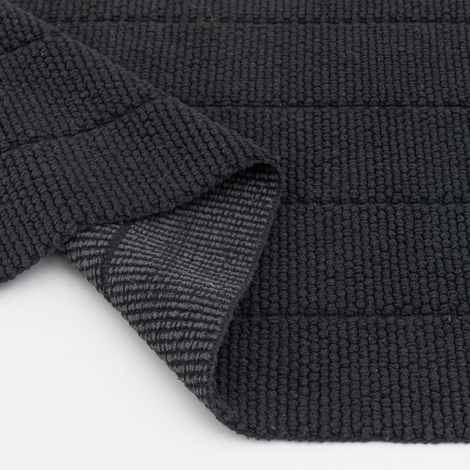 slide 3 of 4, R+R Textured Bathroom Rug, 24 in x 40 in, Black, 1 ct