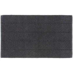 R+R Textured Bathroom Rug, 24 in x 40 in, Black