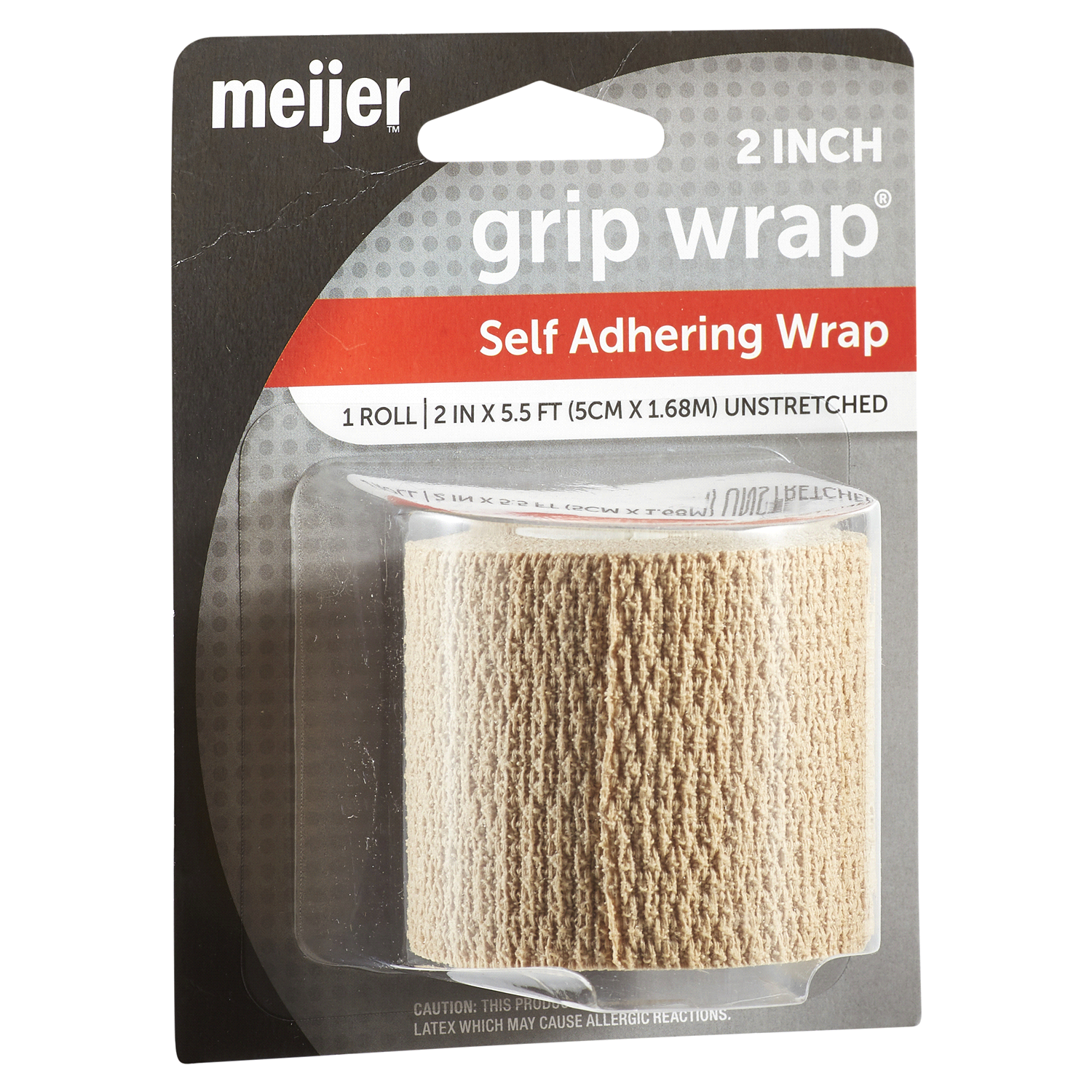 slide 4 of 5, Meijer Self-Adhering Bandage Wrap, Beige 2 Inch, 1 ct