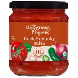 True Goodness Organic Thick & Chunky Salsa Medium, 16 Oz