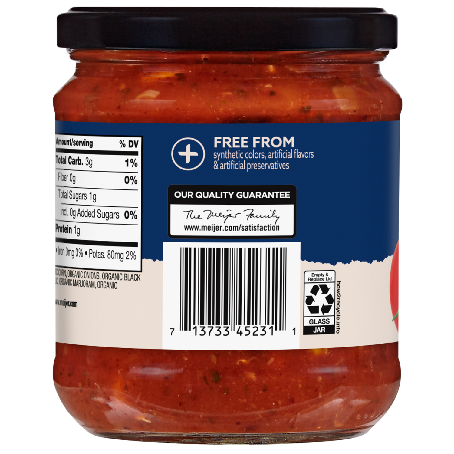 slide 2 of 2, True Goodness Organic Black Bean & Corn Salsa Mild, 16 oz