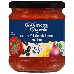 True Goodness Organic Black Bean & Corn Salsa Mild, 16 Oz