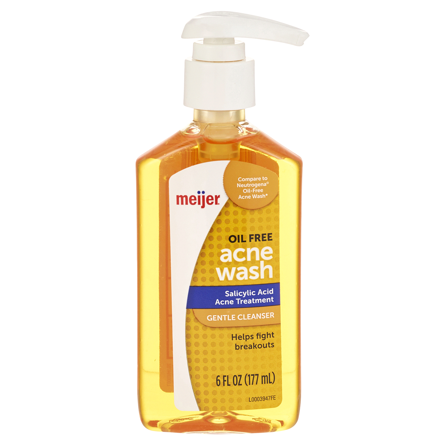 slide 1 of 2, Meijer Oil-Free Deep Cleaning Acne Wash, 6 fl oz