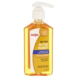 Meijer Oil-Free Deep Cleaning Acne Wash, 6 Fl Oz