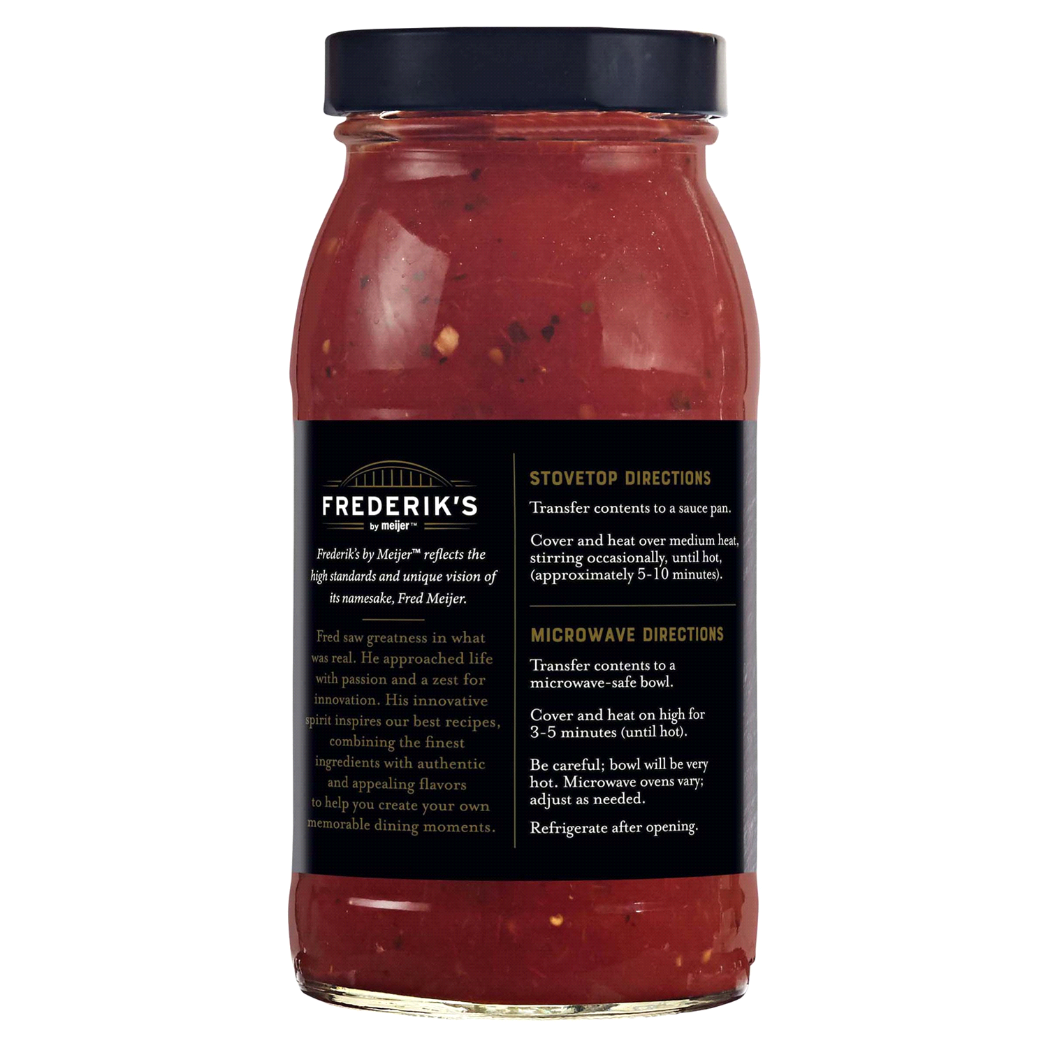 slide 2 of 3, FREDERIKS BY MEIJER Frederik's Cabernet Marinara Pasta Sauce, 25.5 oz