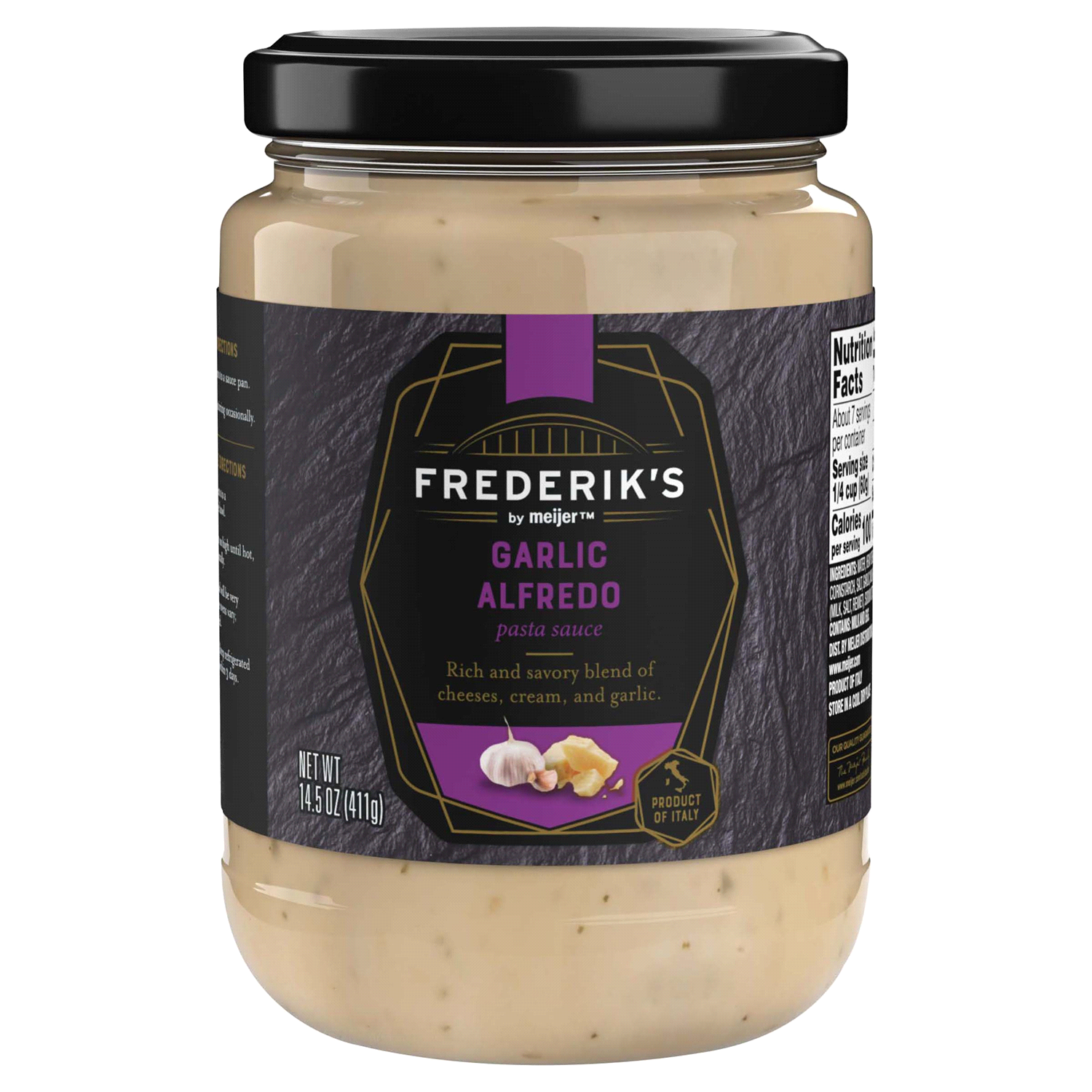 slide 1 of 3, Frederiks by Meijer Garlic Alfredo, 14.5 oz