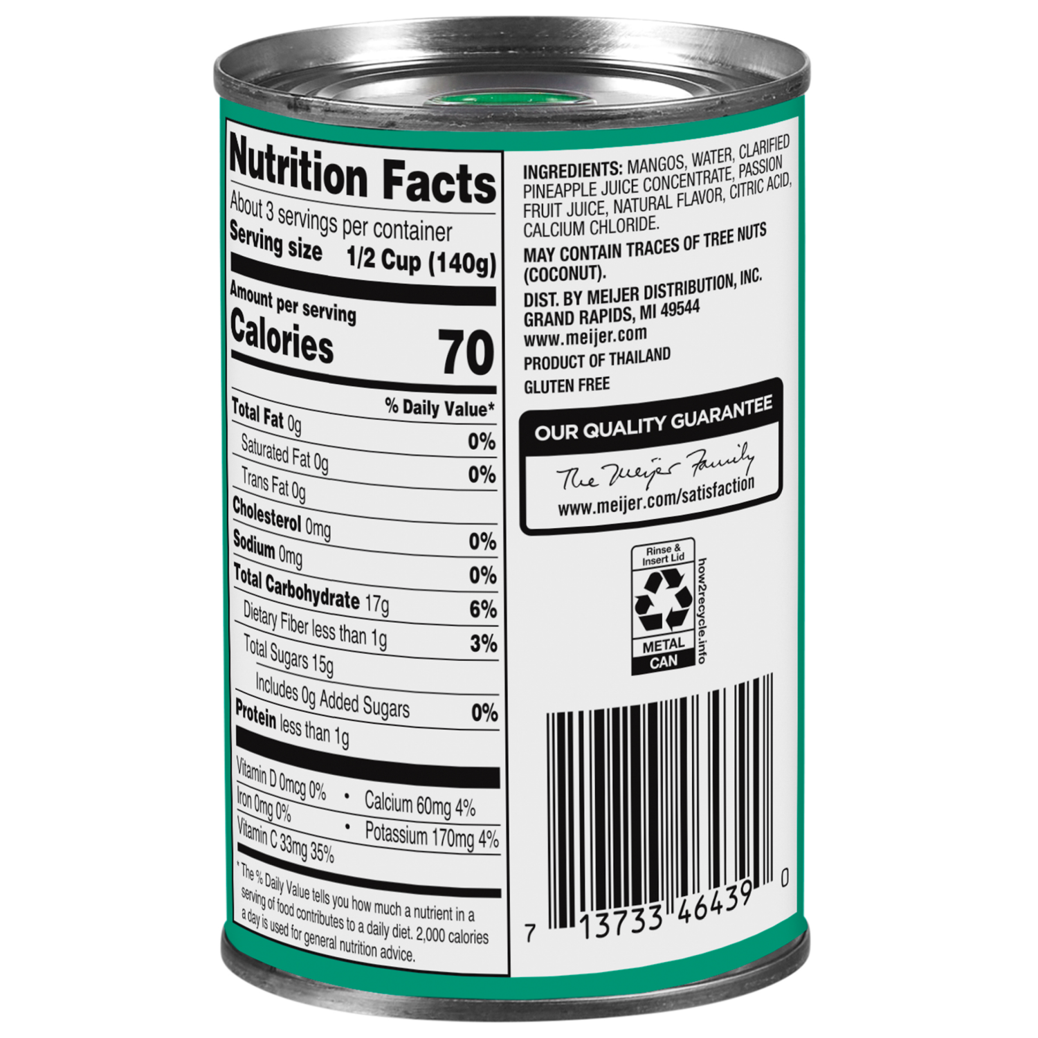 slide 2 of 2, Meijer Mangos in 100% Juice, 15 oz, 15 oz