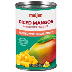 Meijer Mangos In 100% Juice, 15 Oz