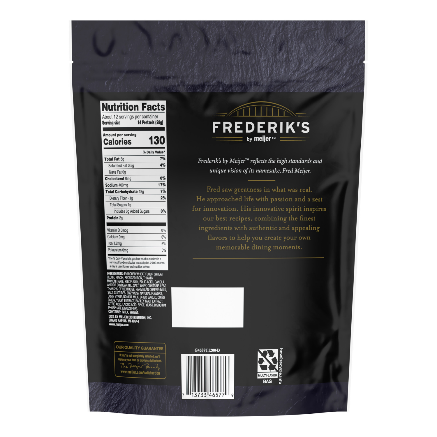 slide 2 of 2, Frederiks Seasoned Pretzel Twist Garlic Parm, 12 oz