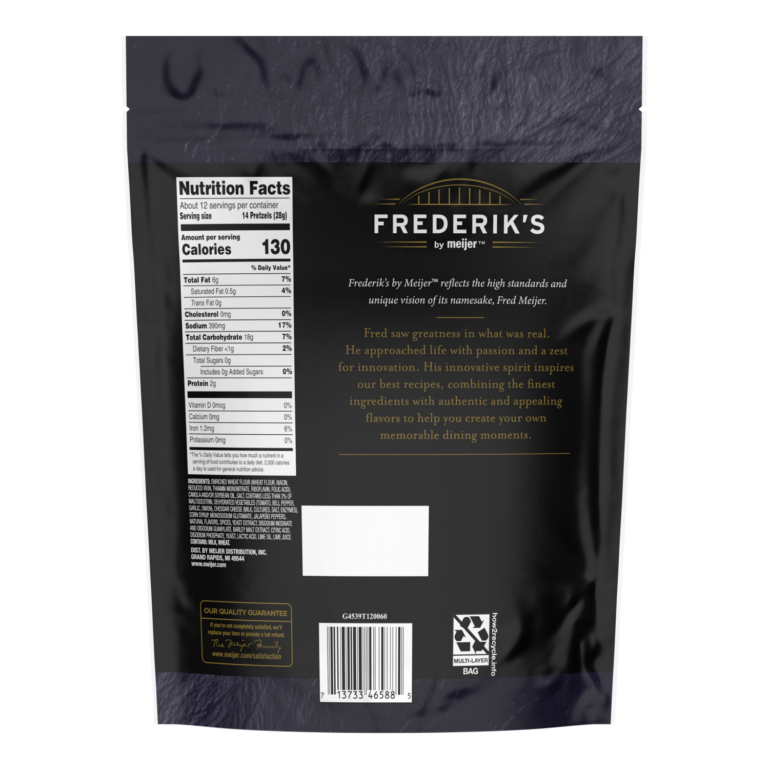 slide 2 of 2, Frederiks Seasoned Pretzel Twist Southwest, 12 oz