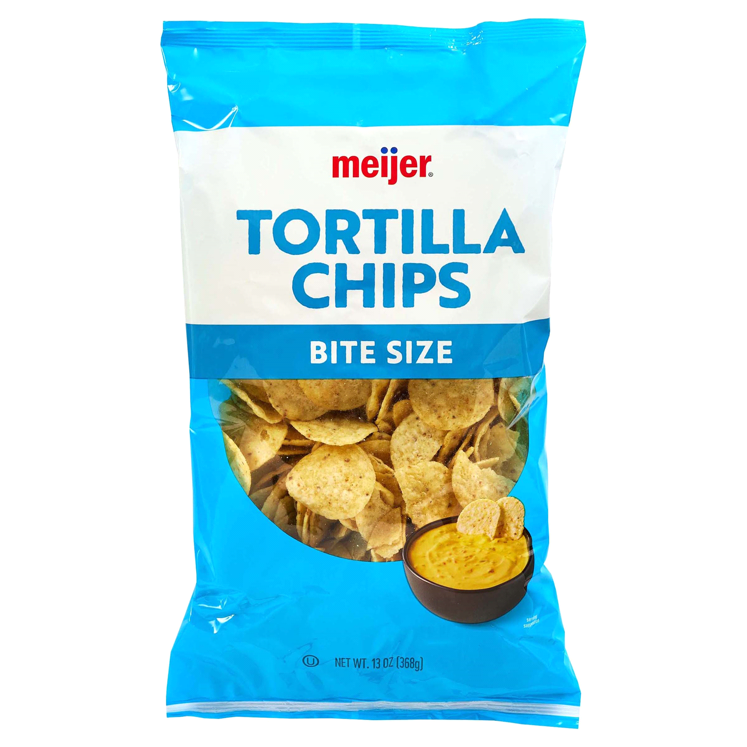 slide 1 of 4, Meijer White Round Bite Sized Tortilla Chips, 13 oz