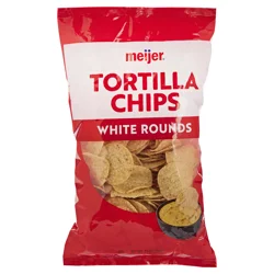 Meijer White Round Tortilla Chips, 13 Oz