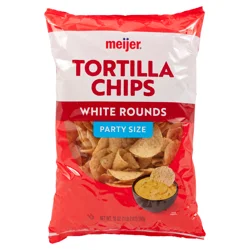 Meijer Family Size White Tortilla Chips - 18 oz